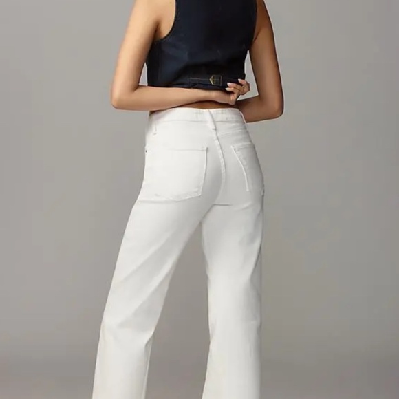 $330 FIDELITY DENIM Lotus White High Waisted Flare Jeans size 30 NWTA - Picture 6 of 7